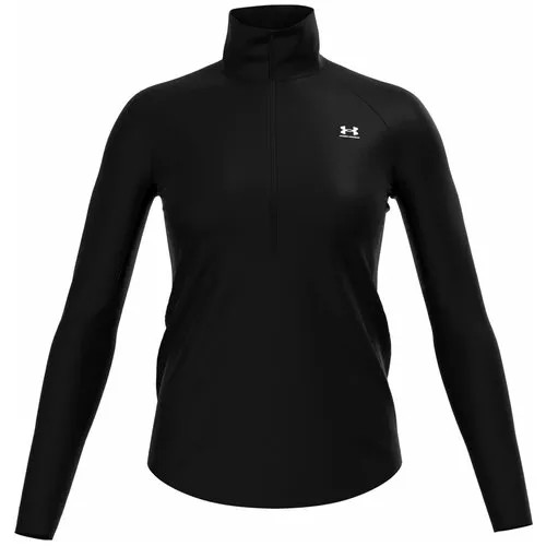 Лонгслив  для фитнеса Under Armour, силуэт прилегающий, размер XL, черный