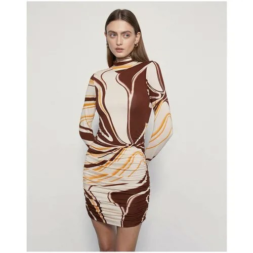 Платье I AM Studio, повседневное, подкладка, размер S, коричневый