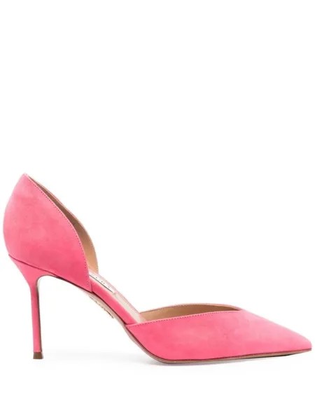Aquazzura туфли с заостренным носком, розовый