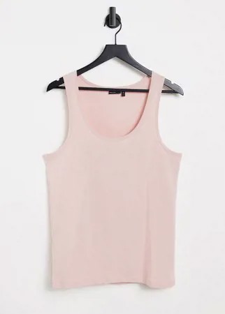 Светло-розовая майка ASOS DESIGN-Розовый цвет