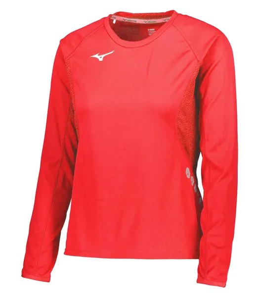 Лонгслив женский Mizuno U2EA0205-62 красный S