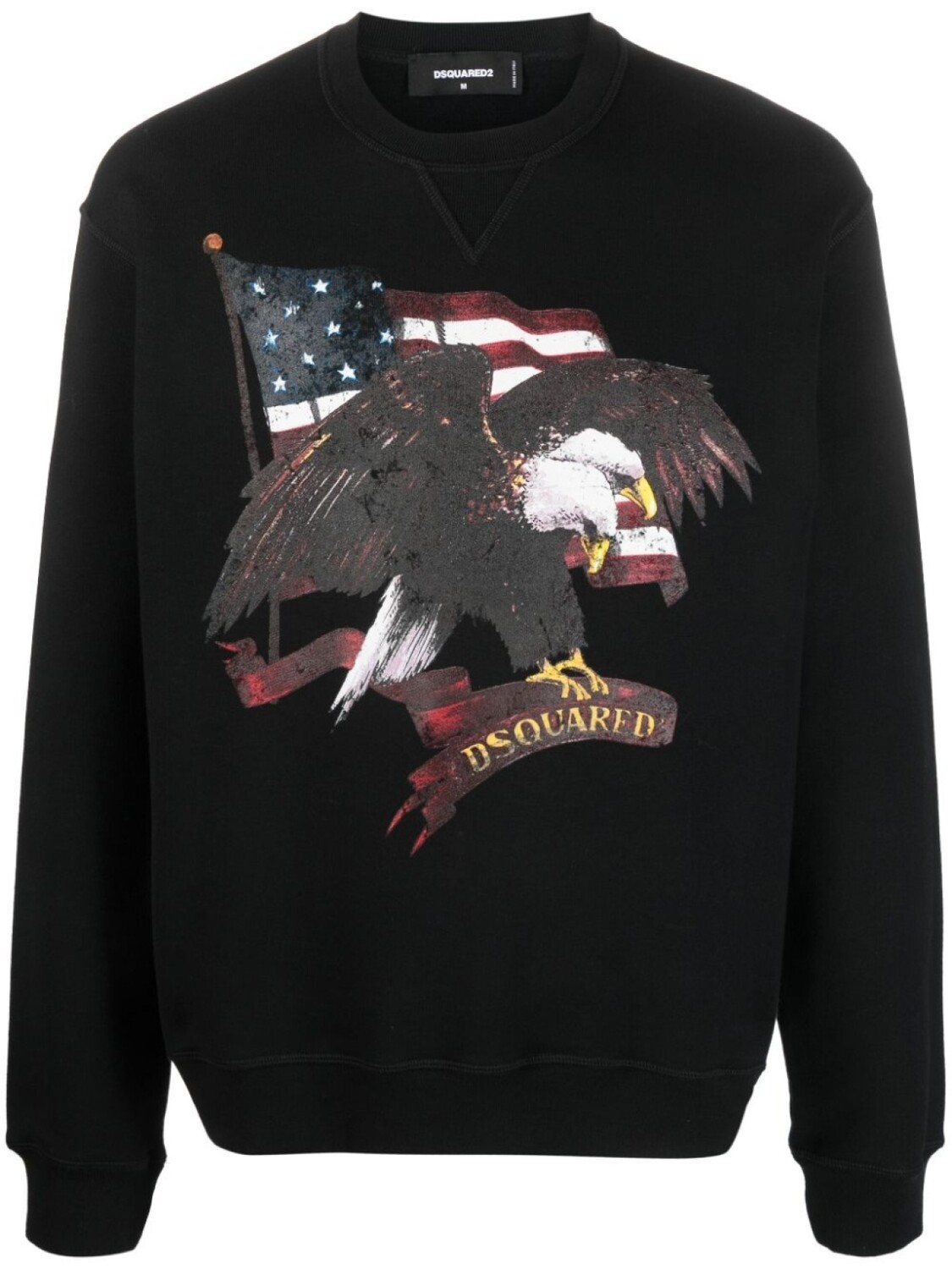 Dsquared2 толстовка с графичным принтом, черный