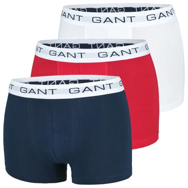 Боксеры Gant s 3 шт, цвет navy rot weiß