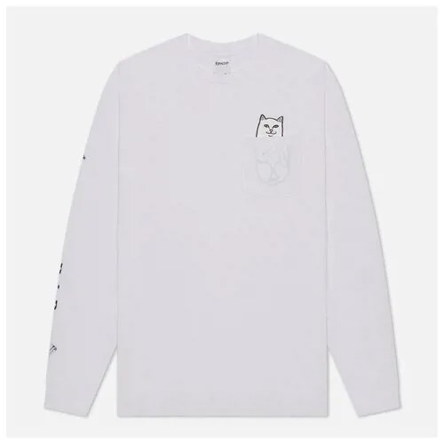 Лонгслив RIPNDIP, хлопок, размер L, белый