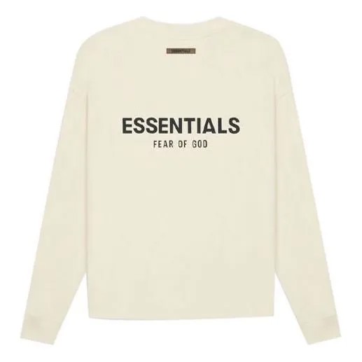 Футболка Fear of God Essentials SS21 Long-Sleeve T-Shirt 'Cream', бежевый