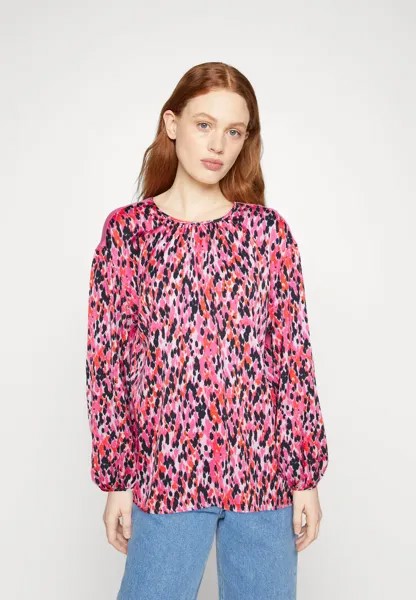 Блузка Marks & Spencer с принтом, розовый/мультиколор