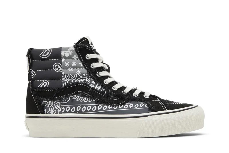 Ботинки INVINCIBLE x Sk8-Hi Reissue VLT LX Vans, черный