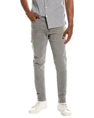 Hudson Jeans Zack Confetti Серые джинсы скинни мужские