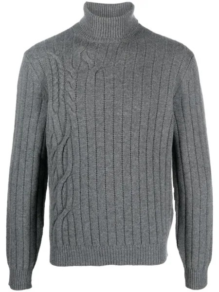 Corneliani джемпер с высоким воротником, серый
