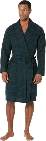 Халат Scotch Plaid Flannel Robe Regular L.L.Bean, цвет Black Watch Tartan
