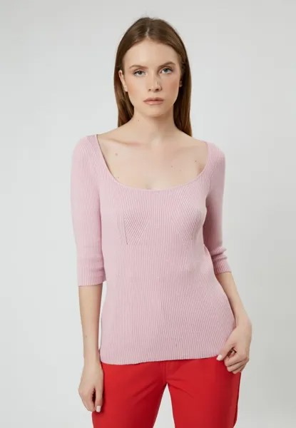 Вязаный свитер INFLUENCER, цвет pink