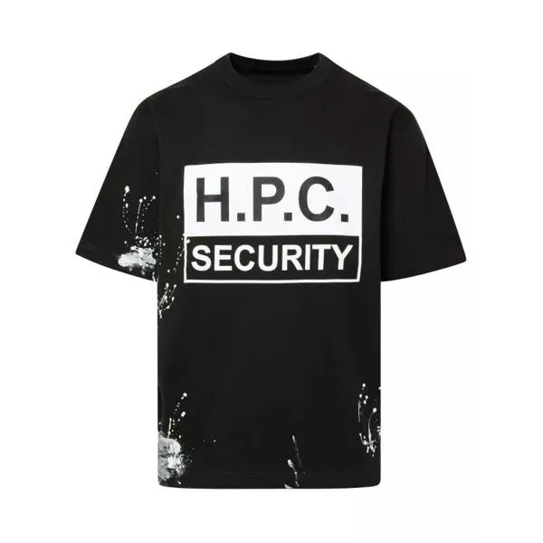 Футболка hpc seurity ss t-shirt in green cotton Heron Preston, черный