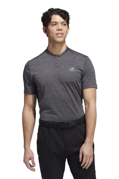 Рубашка-поло adidas с фактурной полоской для гольфа Adidas Golf, черный