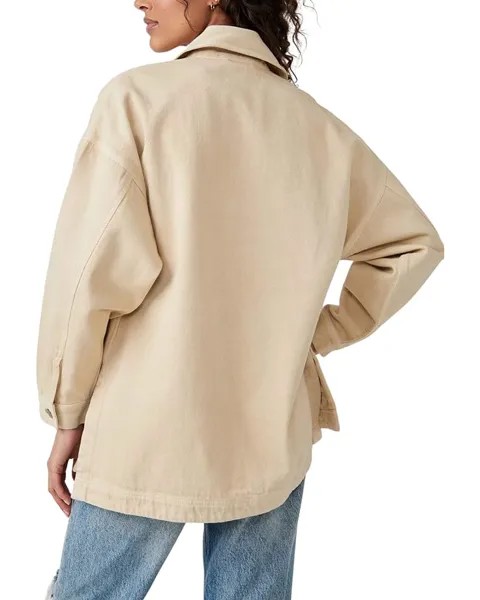 Куртка Free People Madison City Twill Jacket, цвет Warm Camel