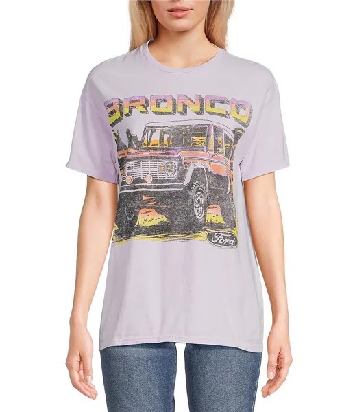 Негабаритная футболка с рисунком Junk Food Ford Bronco, фиолетовый
