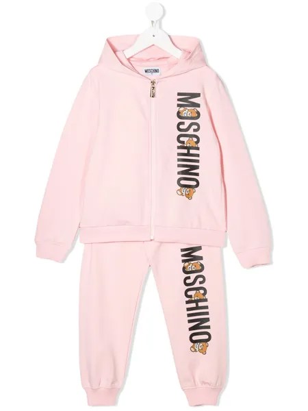 Moschino Kids спортивный костюм с логотипом