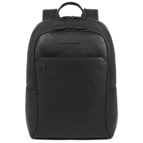 Рюкзак PIQUADRO Black Square, фактура гладкая, матовая, черный