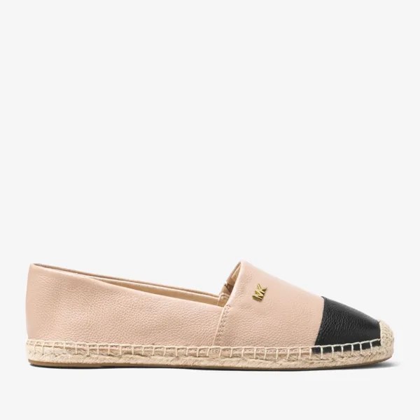 Эспадрильи Michael Michael Kors Kendrick Leather Slip-On, бежевый/черный