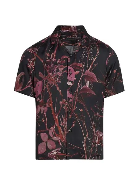 Рубашка приталенного кроя на пуговицах спереди Saks Fifth Avenue, цвет anenome