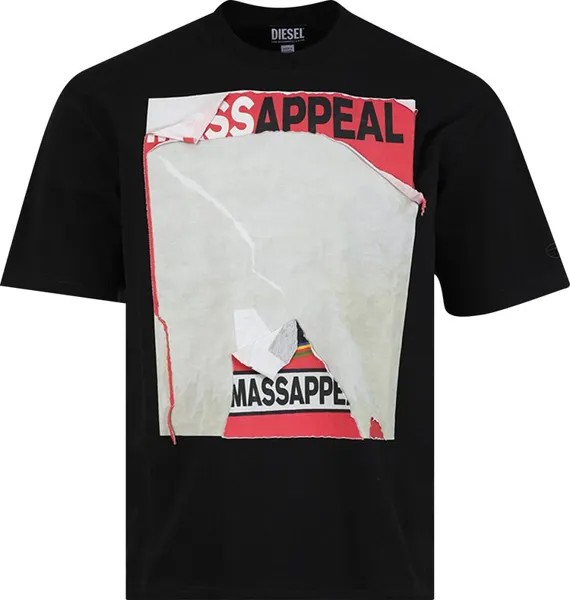 Футболка Diesel T-Wash F1 T-Shirt 'Black', черный