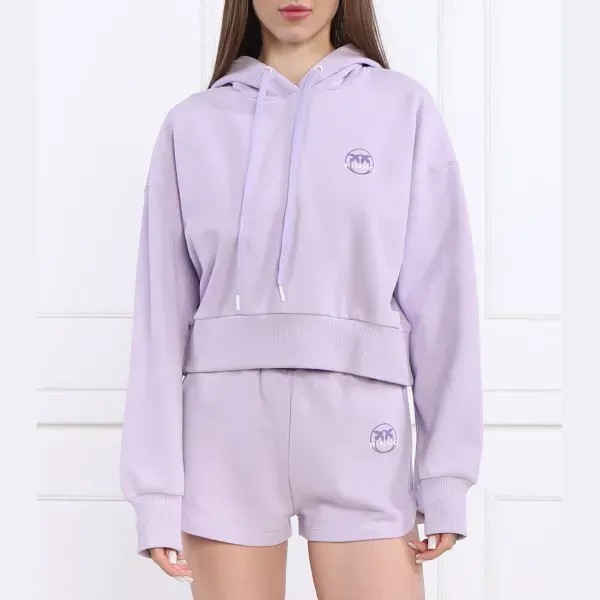Укороченный толстовка медитативного кроя Pinko, лавандовый