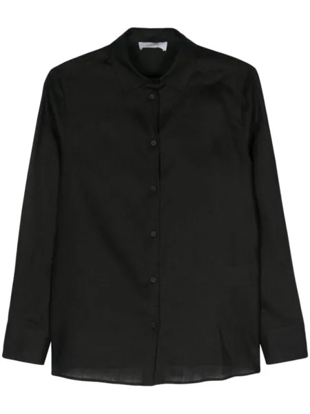 Льняная рубашка Lardini, черный