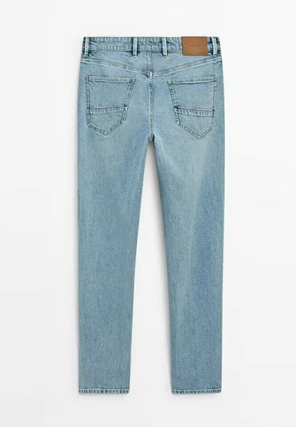 Джинсы узкого кроя SLIM FIT Massimo Dutti, синий деним