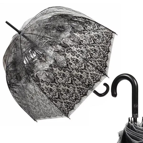 Зонт-трость женский механический Jean Paul Gaultier 878-LM transparent
