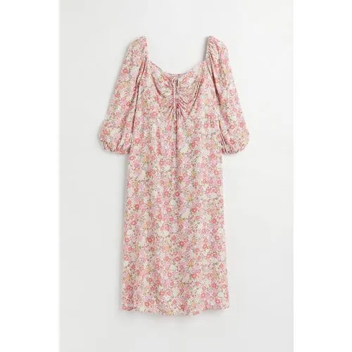 Платье H&M, размер 4XL, бежевый