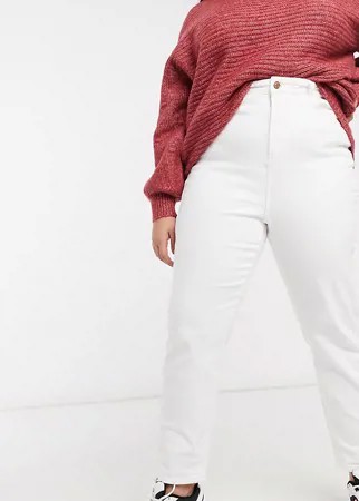Белые прямые джинсы New Look Curve-Белый