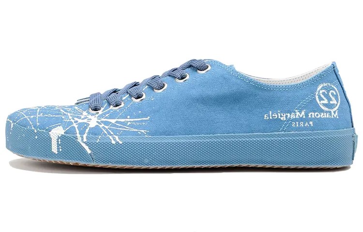 Женские кеды Tabi Canvas Low-top Blue Maison Margiela
