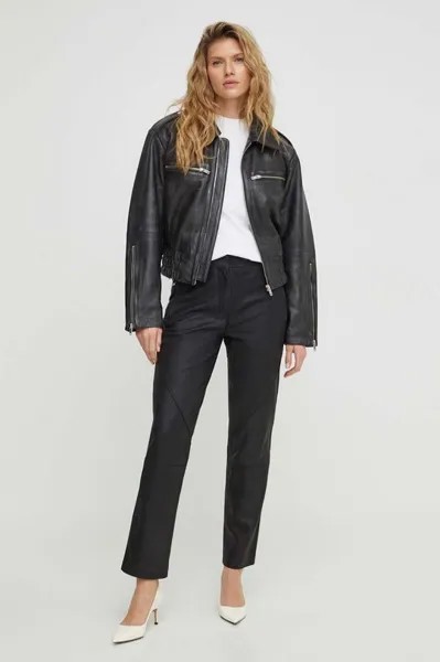 Kurt замшевые брюки Dense Leather 2ndday, черный