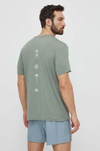Тренировочная футболка Lap Time Quiksilver, зеленый