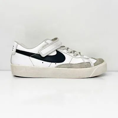 Nike Boys Blazer Low 77 DA4075-101 Белая повседневная обувь Кроссовки Размер 1Y