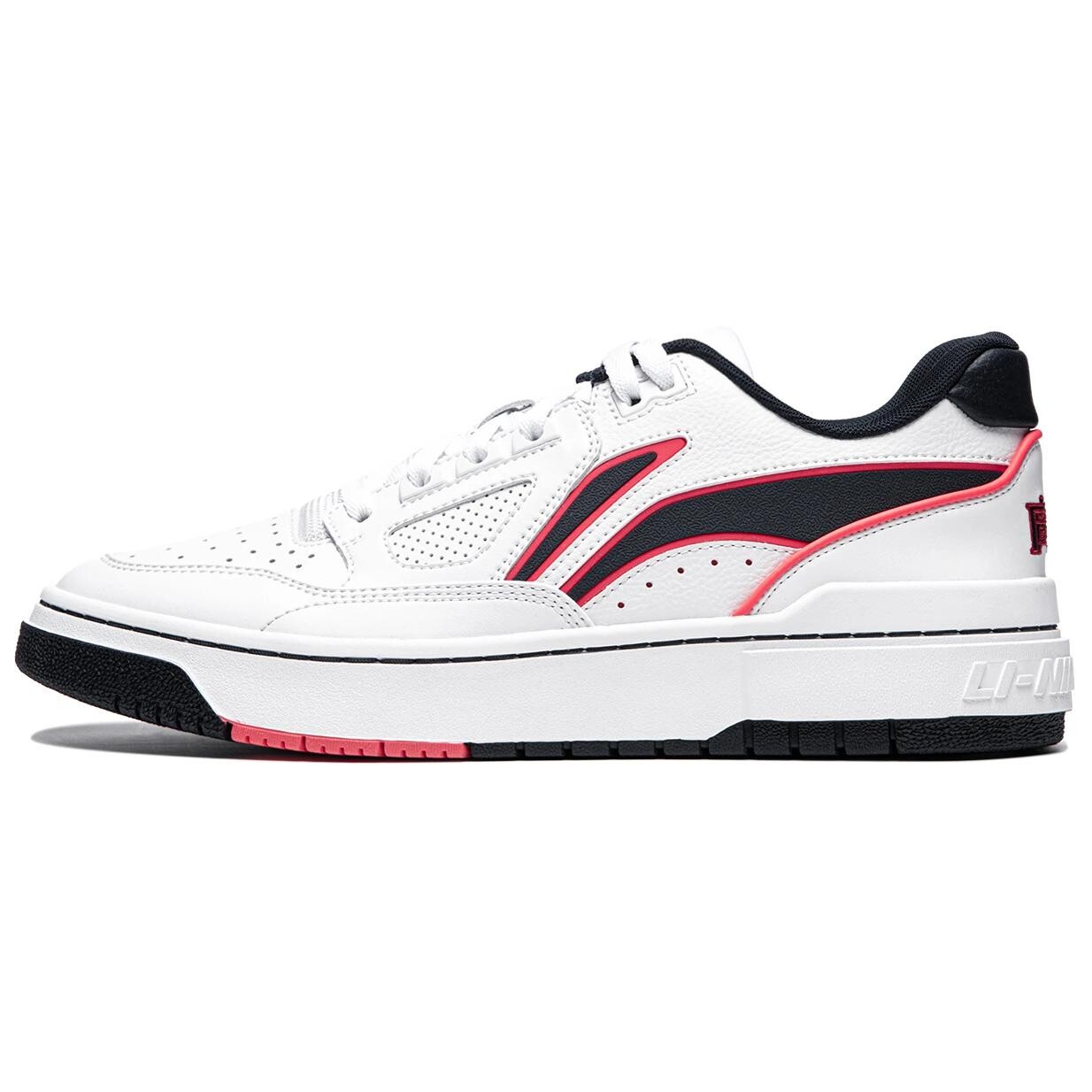 Кроссовки LINING Rookie Skateboarding Shoes Unisex Low-top Standard White/Cantonese Blue, синий