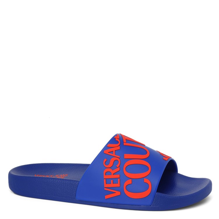 Шлепанцы мужские Versace Jeans Couture 74YA3SQ1 синие 41 EU