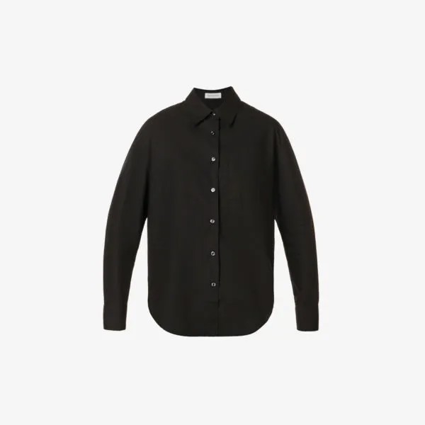 Рубашка Lui свободного кроя из органического хлопка Frankie Shop, черный