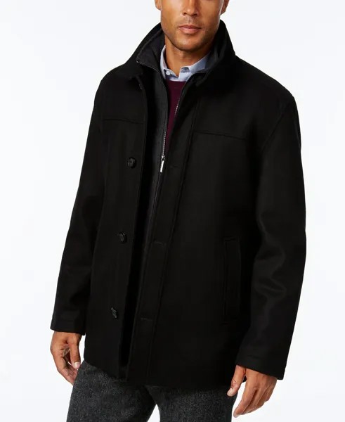 Мужское многослойное автомобильное пальто из смесовой шерсти, созданное для macy's London Fog, мульти