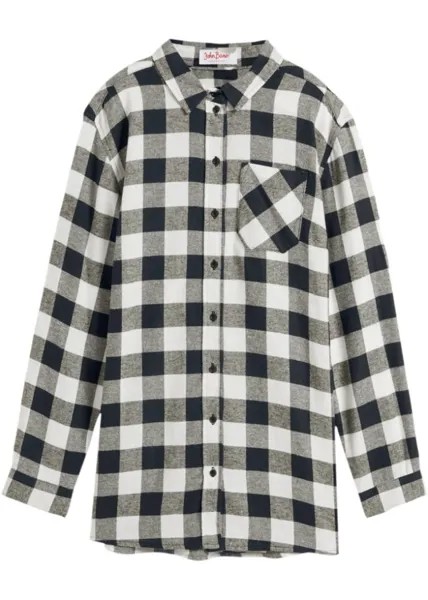 Фланелевая длинная блузка John Baner Jeanswear, бежевый
