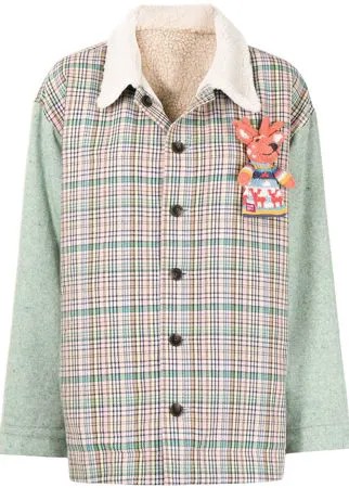 Mira Mikati куртка Puppet со вставками в клетку