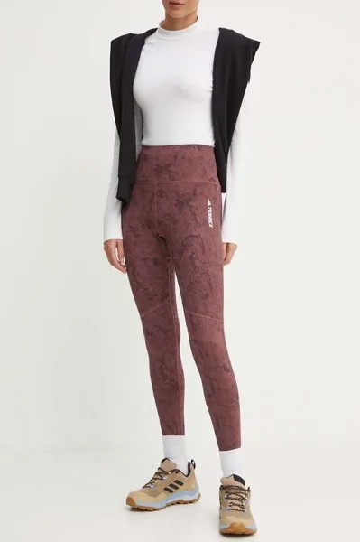 Мульти леггинсы adidas Terrex, бордовый