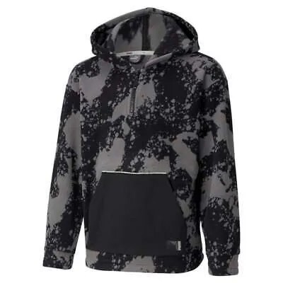 Puma Alpha Holiday Half Zip Jacket Youth Boy Black Повседневная спортивная верхняя одежда 58