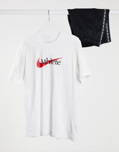 Белая футболка с логотипом Nike Training-Белый