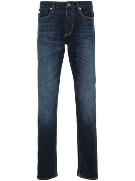 Emporio Armani джинсы с логотипом, синий