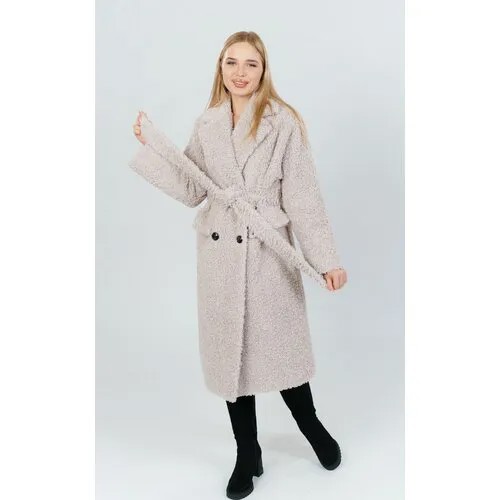 Пальто, размер 42, серый