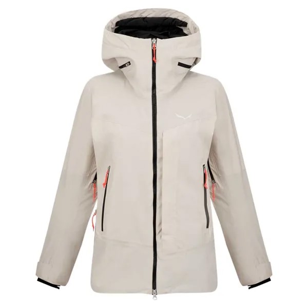 Куртка Salewa Sella 2-Layer Powertex Tirolwool Responsive Full Zip Rain, бежевый