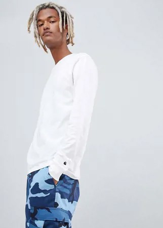 Белый лонгслив классического кроя Carhartt WIP