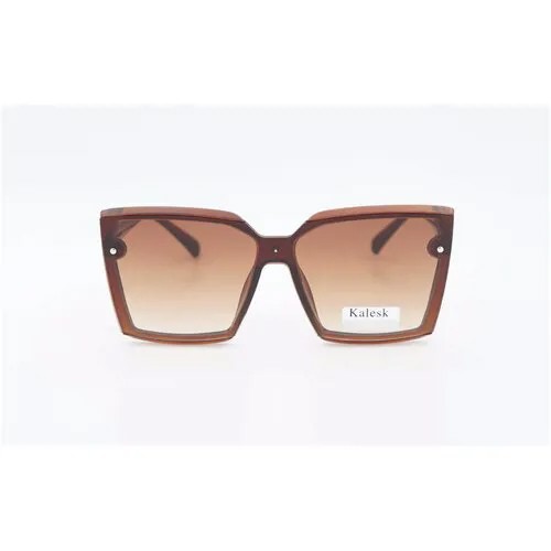 Солнцезащитные очки Premier, квадратные, оправа: пластик, с защитой от УФ, для женщин, коричневый/коричневый