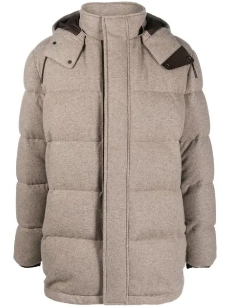 Zegna кашемировый пуховик Oasi, нейтральный цвет