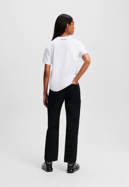 Джинсы свободного кроя GIRLFRIEND KARL LAGERFELD, цвет Black Denim
